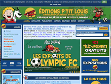 Tablet Screenshot of editionsptitlouis.fr